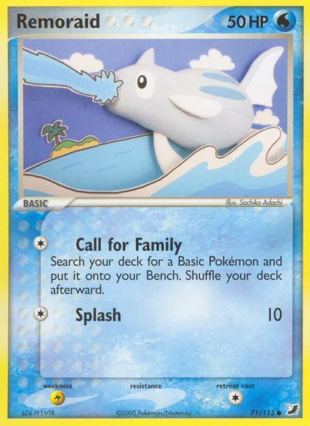 Remoraid, Pokémon card UF 71 — Unseen Forces set