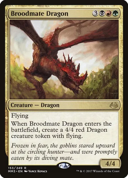 Dragon frère de couvée, carte Magic MM3 153 — extension Modern Masters 2017