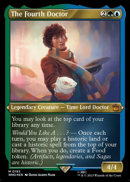 The Fourth Doctor, Magic card WHO 193 — Doctor Who set