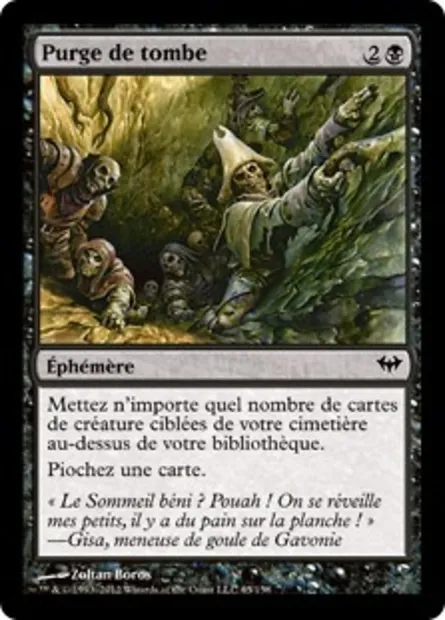 Purge de tombe, carte Magic DKA 65 — extension Obscure Ascension