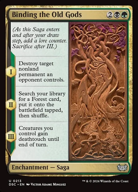 Binding the Old Gods, Magic card DSC 213 — Duskmourn: House of Horror Commander set
