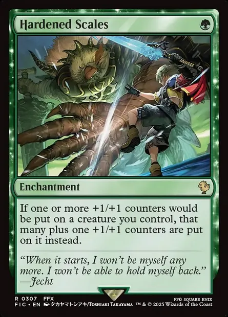 Hardened Scales, Magic card FIC 307 — Final Fantasy Commander set