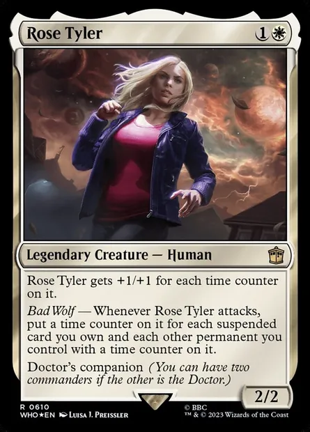 Rose Tyler, carte Magic WHO 610 — extension Doctor Who