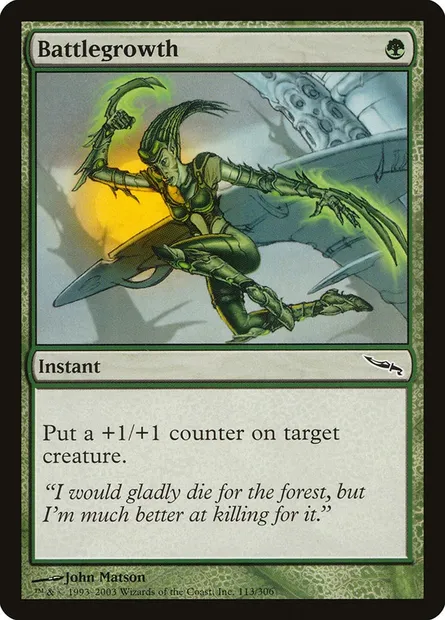 Battlegrowth, Magic card MRD 113 — Mirrodin set