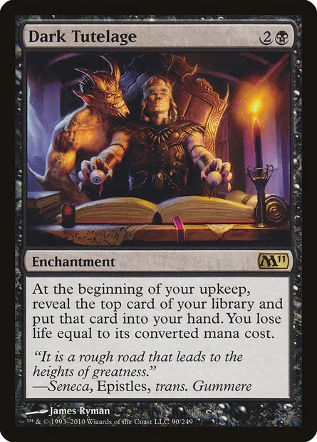 Dark Tutelage, Magic card M11 90 — Magic 2011 set