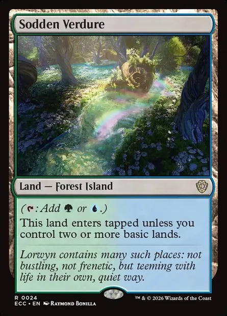 Sodden Verdure, Magic card ECC 24 — Lorwyn Eclipsed Commander set