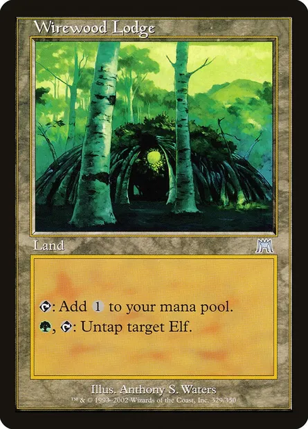Wirewood Lodge, Magic card ONS 329 — Onslaught set