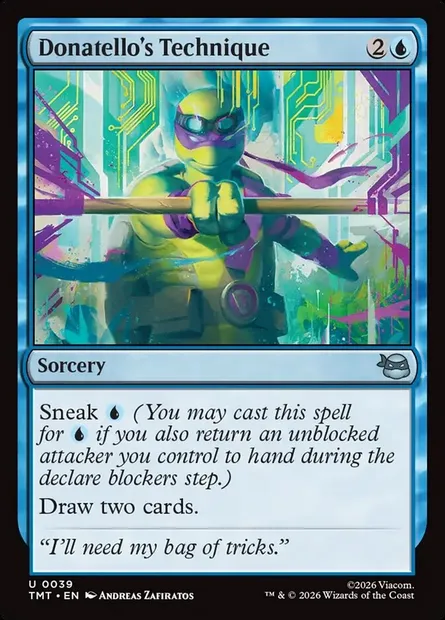 Donatello's Technique, Magic card TMT 39 — Teenage Mutant Ninja Turtles set