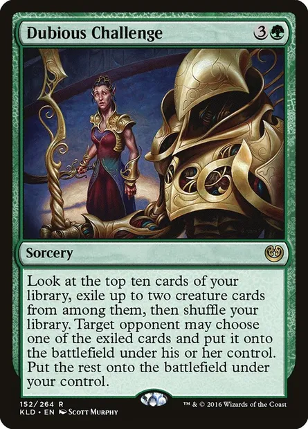Dubious Challenge, Magic card KLD 152 — Kaladesh set