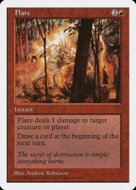 Flare, Magic card 5ED 230 — Fifth Edition set