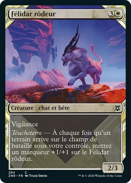 Félidar rôdeur, carte Magic ZNR 294 — extension Renaissance de Zendikar