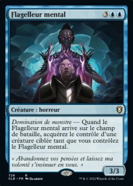 Flagelleur mental, carte Magic CLB 728 — extension Commander Légendes : la bataille de la Porte de Baldur