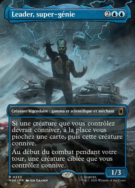 Leader, super-génie, carte Magic MSH 330 — extension Marvel Super Heroes