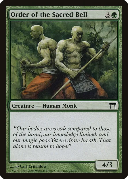 Order of the Sacred Bell, Magic card CHK 232 — Champions of Kamigawa set