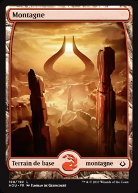 Montagne, carte Magic HOU 188 — extension L’âge de la destruction