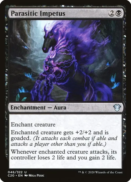 Parasitic Impetus, Magic card C20 46 — Commander 2020 set