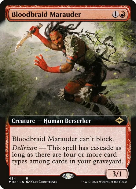 Bloodbraid Marauder, Magic card MH2 454 — Modern Horizons 2 set