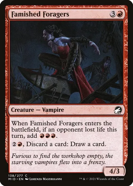 Famished Foragers, Magic card MID 138 — Innistrad: Midnight Hunt set