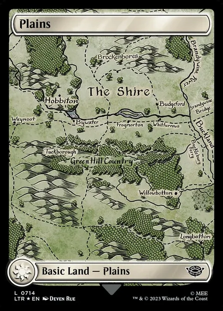 Plains, Magic card LTR 714 — The Lord of the Rings: Tales of Middle-earth set