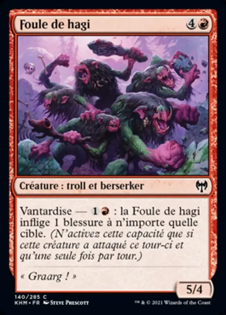 Foule de hagi, carte Magic KHM 140 — extension Kaldheim