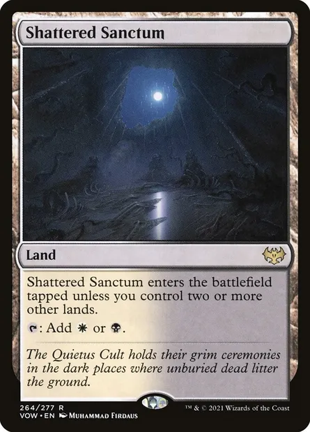 Shattered Sanctum, Magic card VOW 264 — Innistrad: Crimson Vow set