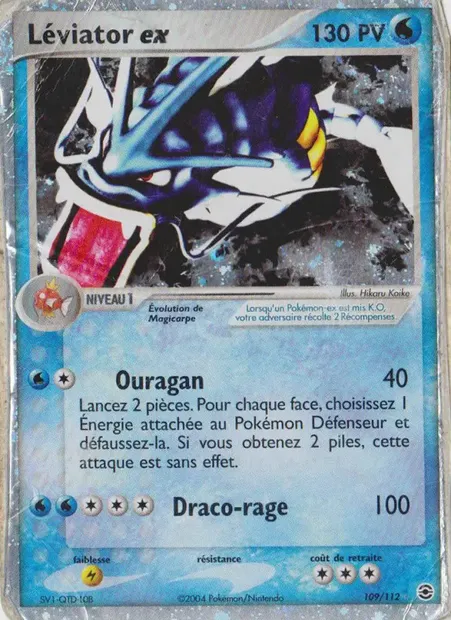 Léviator ex, carte Pokémon RG 109 — extension EX Rouge Feu & Vert Feuille