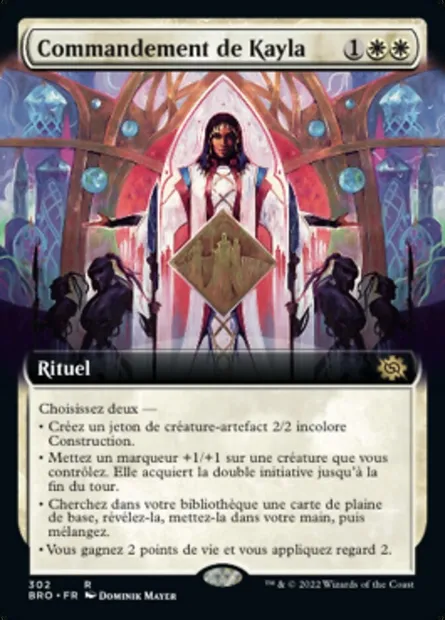 Commandement de Kayla, carte Magic BRO 302 — extension La Guerre Fratricide