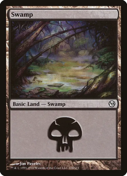 Swamp, Magic card DPA 104 — Duels of the Planeswalkers set