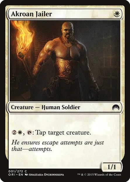 Akroan Jailer, Magic card ORI 1 — Magic Origins set