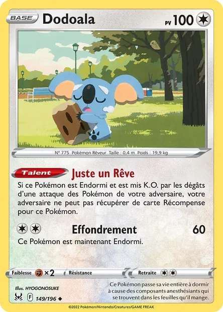 Dodoala, carte Pokémon LOR 149 — extension Origine Perdue