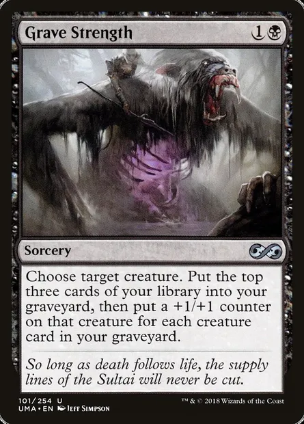 Grave Strength, Magic card UMA 101 — Ultimate Masters set