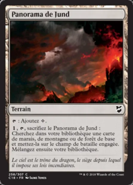 Panorama de Jund, carte Magic C18 258 — extension Commander 2018