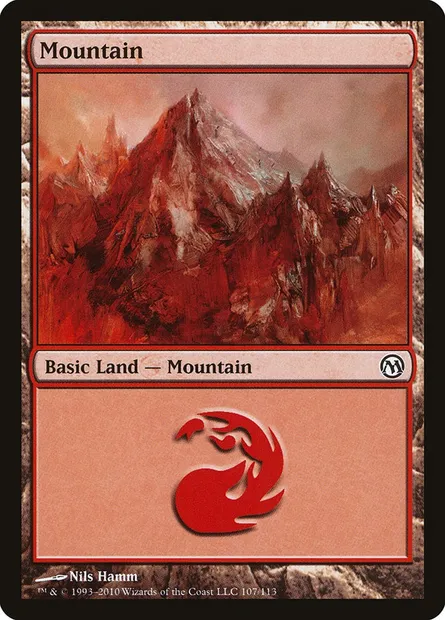 Montagne, carte Magic DPA 107 — extension Duels of the Planeswalkers