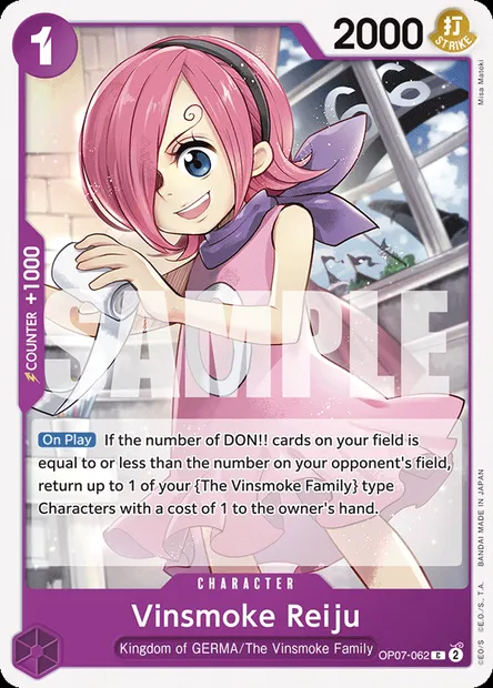 Reiju Vinsmoke, carte One Piece OP07-062 — extension 500 YEARS IN THE FUTURE