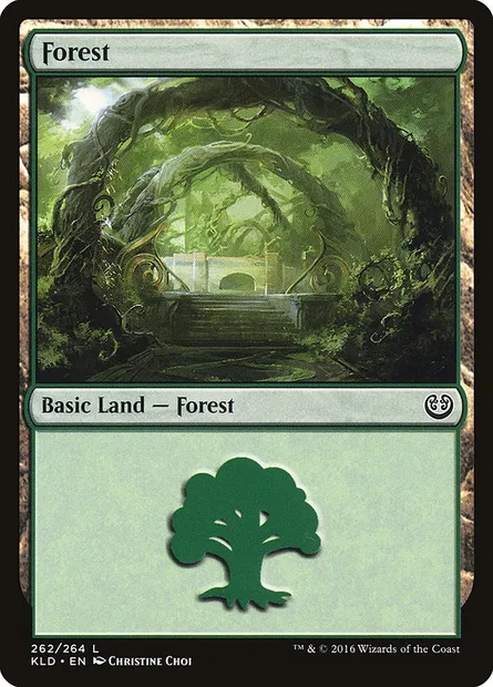 Forest, Magic card KLD 262 — Kaladesh set