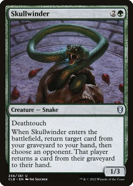 Skullwinder, Magic card CLB 256 — Commander Legends: Battle for Baldur's Gate set