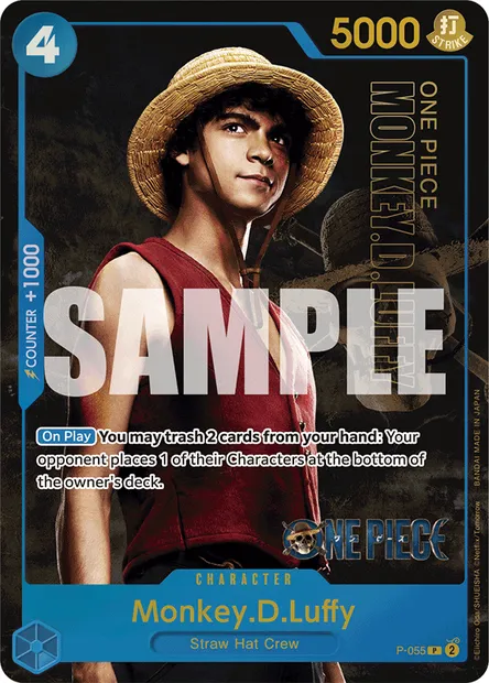 Monkey.D.Luffy, One Piece card P-055 — Promotion card set