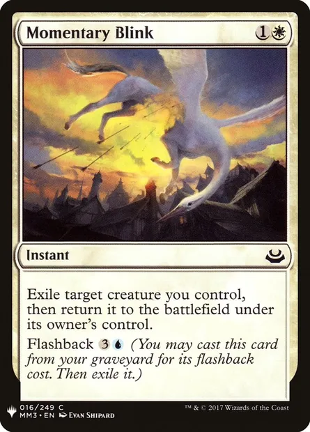 Momentary Blink, Magic card PLST MM3-16 — The List set