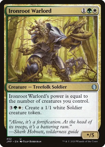 Ironroot Warlord, Magic card JMP 452 — Jumpstart set