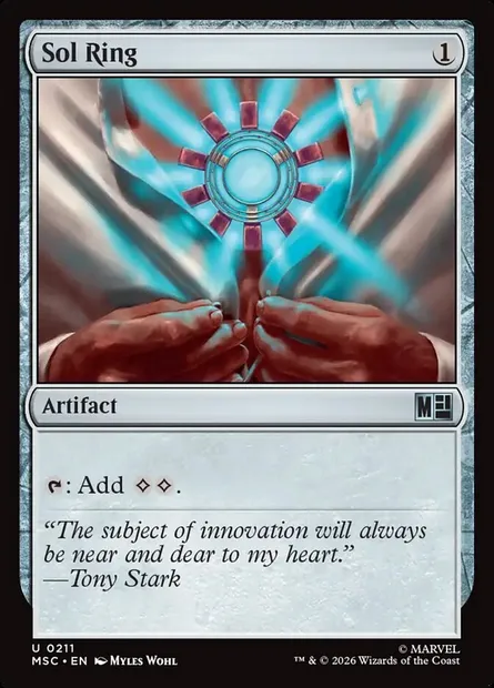 Sol Ring, Magic card MSC 211 — Marvel Super Heroes Commander set