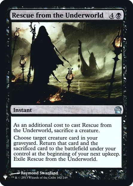 Rescue from the Underworld, Magic card PLST THS-102 — The List set