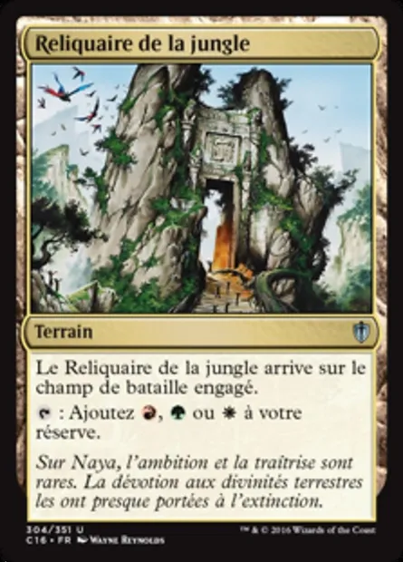 Reliquaire de la jungle, carte Magic C16 304 — extension Commander 2016