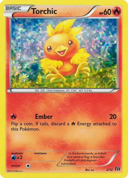 Torchic, Pokémon card MCD16 2 — McDonald's Collection 2016 set