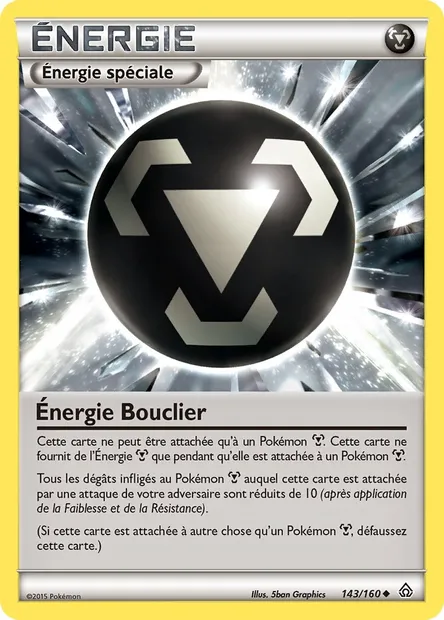 Énergie Bouclier, carte Pokémon PRC 143 — extension Primo-Choc
