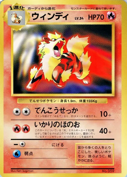 Arcanine Lv.34, carte Pokémon UNP ct247259 — extension Unnumbered Promos