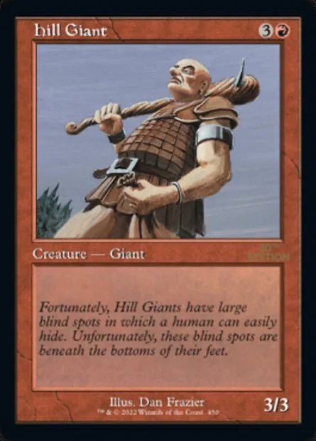 Hill Giant, Magic card 30A 450 — 30th Anniversary Edition set