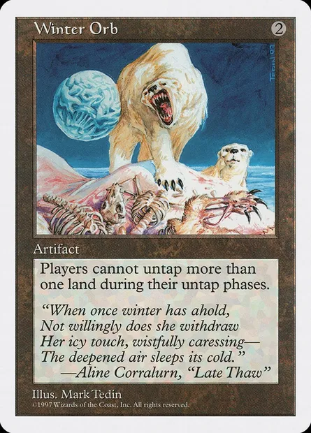 Winter Orb, Magic card 5ED 408 — Fifth Edition set
