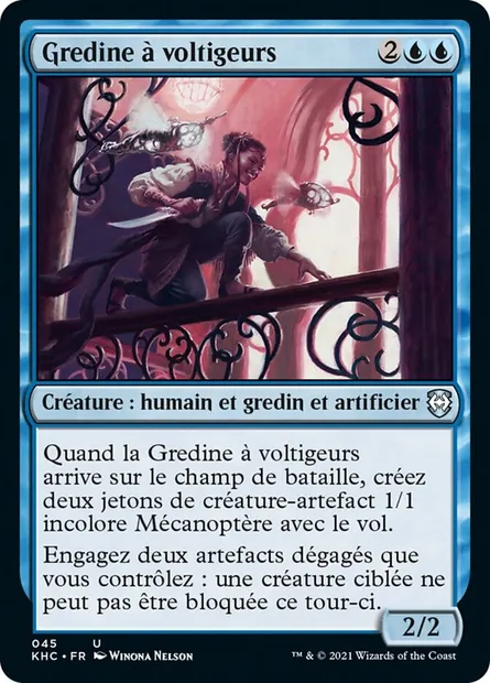 Gredine à voltigeurs, carte Magic KHC 45 — extension Kaldheim Commander
