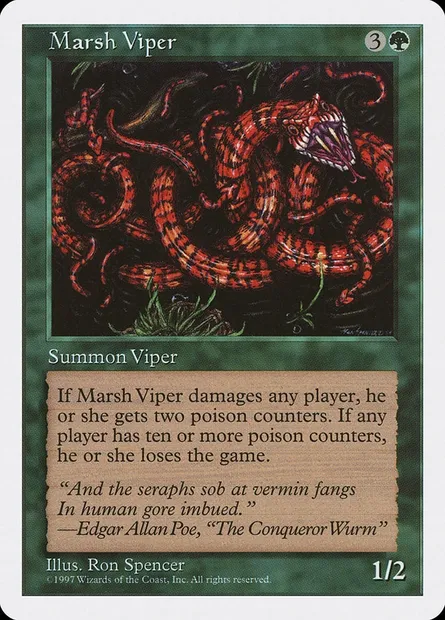 Marsh Viper, Magic card 5ED 315 — Fifth Edition set