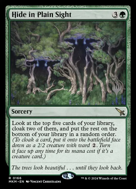 Hide in Plain Sight, Magic card PMKM 166p — Murders at Karlov Manor Promos set
